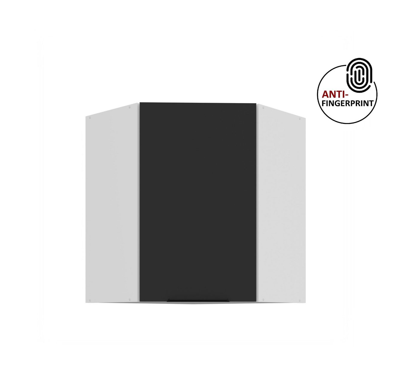 Küchen-Preisbombe Eckhängeschrank 60x60 cm Küche ARIA Schwarz ultra matt Anti Fingerprint Küchenzeile Küchen-Preisbombe Eckhängeschrank 60x60 cm Küche ARIA Schwarz ultra matt Anti Fingerprint Küchenzeile von Küchen-Preisbombe