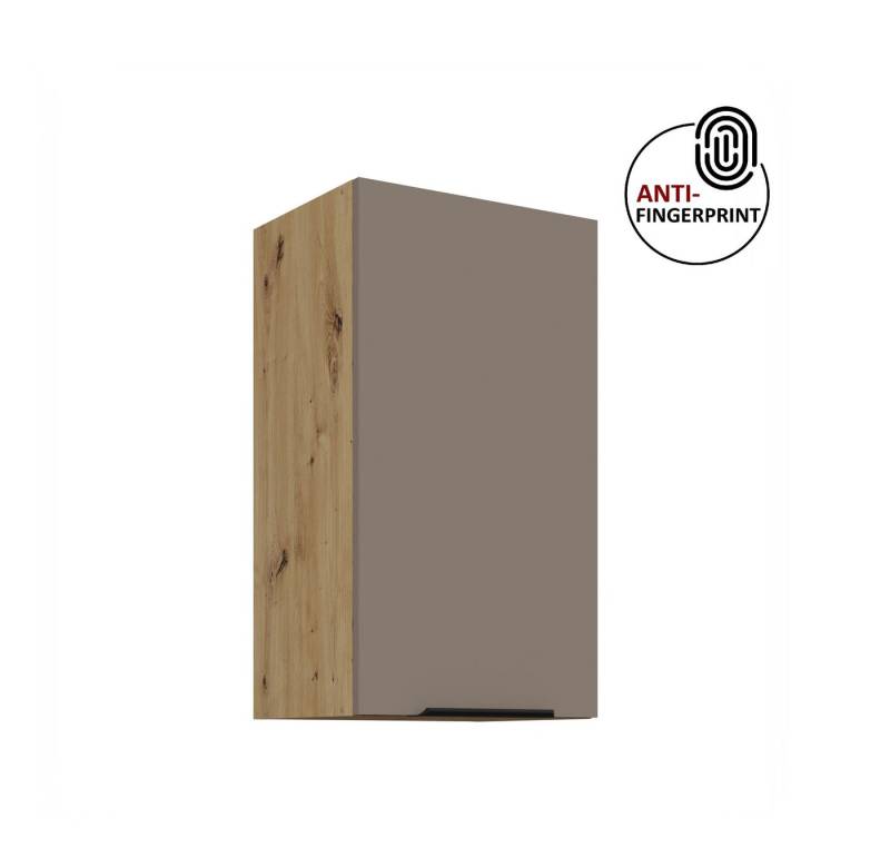 Küchen-Preisbombe Hängeschrank 40 cm Küche ARIA Sandgrau Küchenzeile Küchenblock Anti Fingerprint von Küchen-Preisbombe