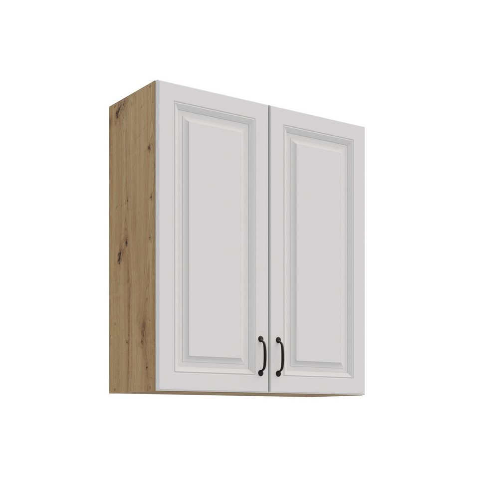 Küchen-Preisbombe Hängeschrank 80 cm Küche Stilo Weiß Küchenzeile Küchenblock Einbauküche Landhaus von Küchen-Preisbombe