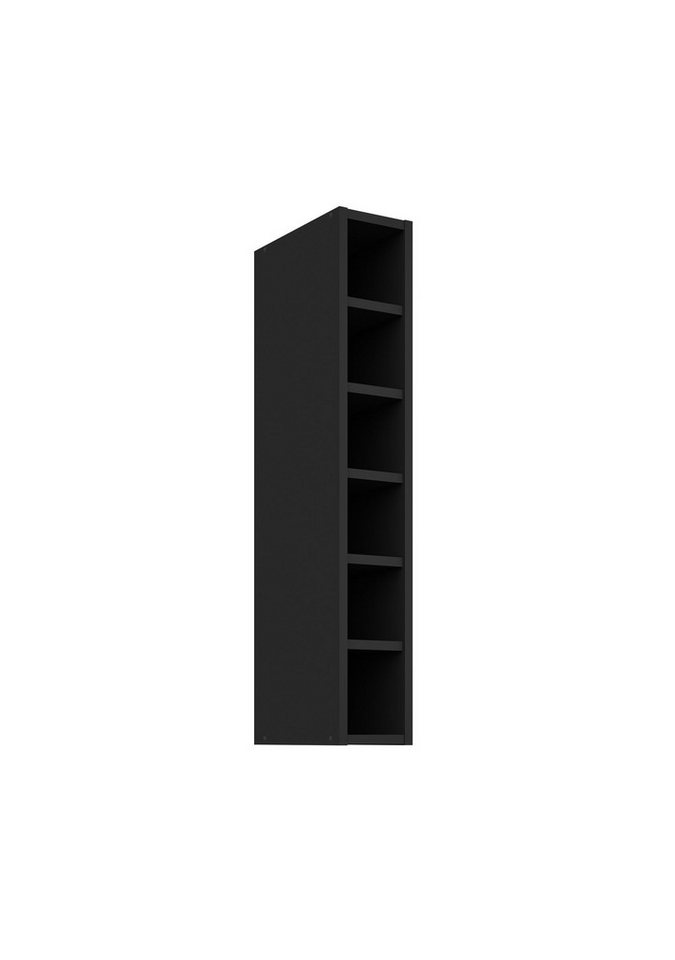 Küchen-Preisbombe Hängeschrank Regal 15 cm Schwarz Küche Küchenzeile Küchenblock SIENA MONZA ARONA von Küchen-Preisbombe