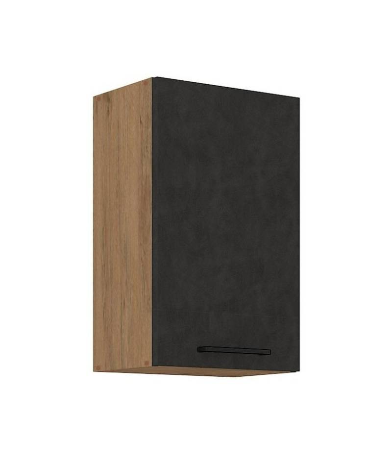 Küchen-Preisbombe Hängeschrank 45 cm Küche Vigo Matera Grau + Eiche Lancelot Küchenzeile Küchenblock von Küchen-Preisbombe