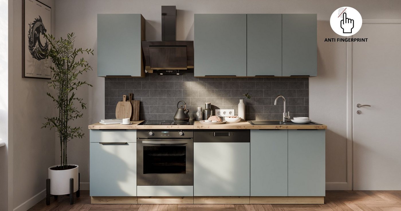 Küchen-Preisbombe Küchenzeile ARIA K-AR Basic 250 cm Anti Fingerprint Küchenblock Küche Einbauküche Küchen-Preisbombe Küchenzeile ARIA K-AR Basic 250 cm Anti Fingerprint Küchenblock Küche Einbauküche von Küchen-Preisbombe