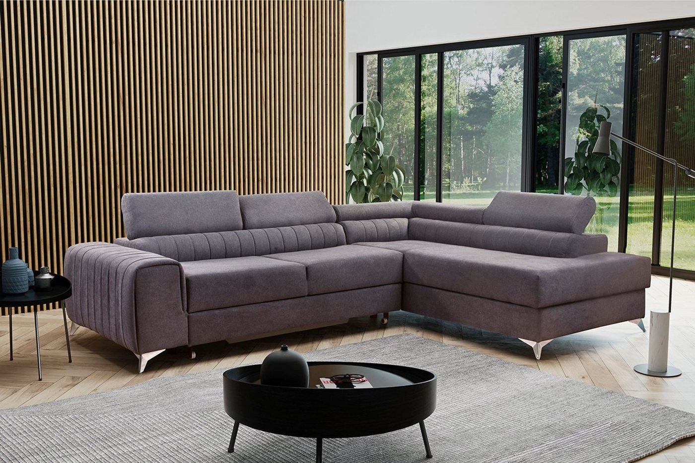 Küchen-Preisbombe Sofa Sofa Couch Ecksofa Eckcouch Wohnlandschaft Schlaffunktion RICO, Sofa in L-Form von Küchen-Preisbombe