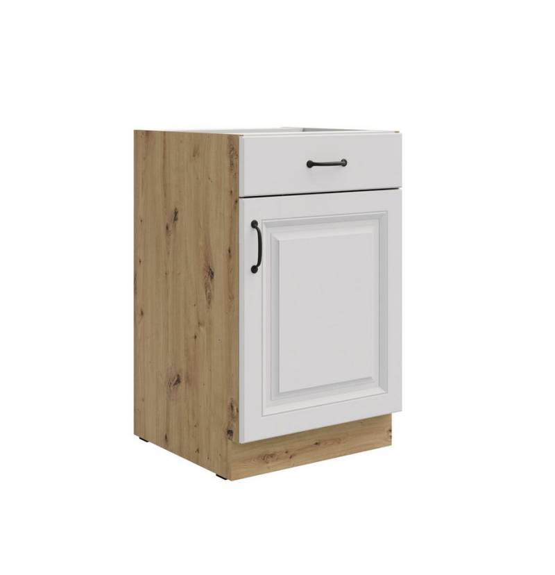 Küchen-Preisbombe Unterschrank 50 cm Küche Stilo Weiß Eiche Artisan Küchenzeile Vollauszug Soft-Close Küchen-Preisbombe Unterschrank 50 cm Küche Stilo Weiß Eiche Artisan Küchenzeile Vollauszug Soft-Close von Küchen-Preisbombe