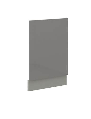 Frontblende Geschirrspüler integriert 45 cm Grau Hochglanz Küche Grey Bianca von Kuechen-preisbombe