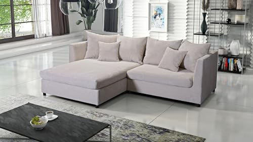 Kuechen-preisbombe Sofa Couch Ecksofa Eckcouch Wohnlandschaft Pam 1 Cord Bezug von Kuechen-preisbombe