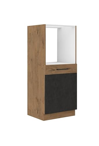 Vigo Midischrank 60 cm Eiche Lancelot Matera Grau Küchenzeile Küchenblock Küche von Kuechen-preisbombe