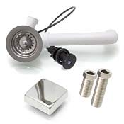 Spülenablauf 3 1/2" Siebkorbventil Ø 114 mm Ablaufgarnitur EXV35-R-20-0-0 mit Drehexcenter Design Edelstahl Hochglanz poliert von küchenmix