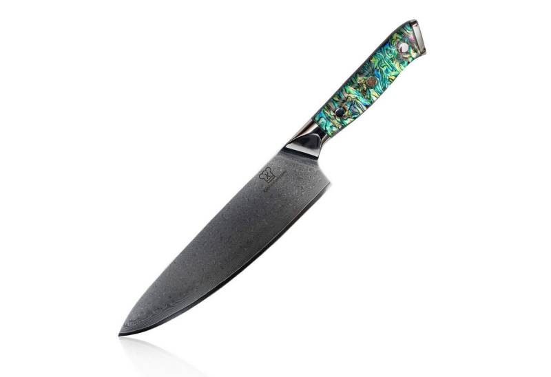 Küchenkompane Fleischmesser Sheru Chefmesser - Damast Stahl mit 67 Lagen & japanischem VG10 von Küchenkompane