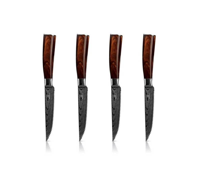 Küchenkompane Messer-Set Steak-Messerset Kasshoku - handgeschmiedete Steak Messer von Küchenkompane