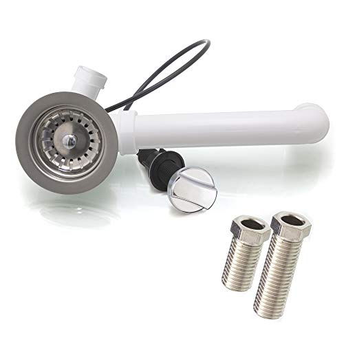 Spülenablauf 3 1/2 Zoll Siebkorbventil Ø 114 mm Ablaufgarnitur EXV35-R-12-0-0 mit Drehexcenter Edelstahl glanz-poliert von küchenmix