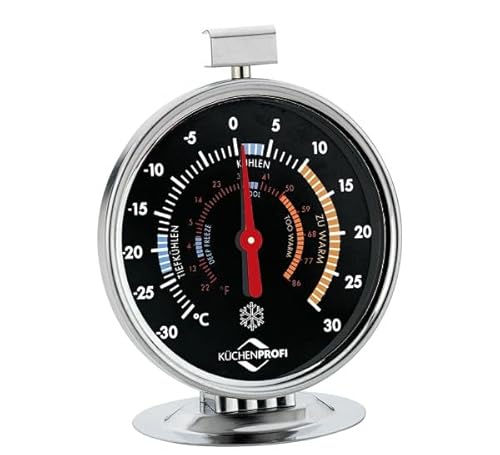 KÜCHENPROFI Gefrier-/Kühlschrank-Thermometer, schwarz von Küchenprofi