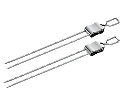 Küchenprofi 1066482802 Doppelspieße, 2er Set, Edelstahl, silber, 1,8 x 10 x 38 cm Küchenprofi 1066482802 Doppelspieße, 2er Set, Edelstahl, silber, 1,8 x 10 x 38 cm von Küchenprofi