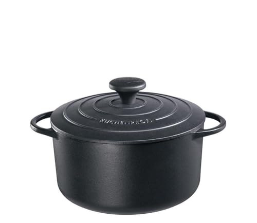 Küchenprofi 401001022 Provence Bratentopf Rund, Edelstahl, 3100 liters, Schwarz von Küchenprofi