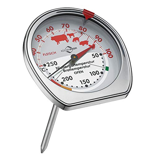 Küchenprofi BBQ Braten-/ Ofenthermometer, Kombi-Thermometer Ofen/Gartemperatur gleichzeitig, 7, 4 x 7, 2 cm von Küchenprofi