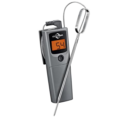 Küchenprofi BBQ Braten- und Grillthermometer SMART, Digital, Fleischthermometer mit Messfühler 0°C - 300°C, Mit Magnet, Inklusive 2x 1,5V AAA-Batterie, Kompatibel mit App von Küchenprofi