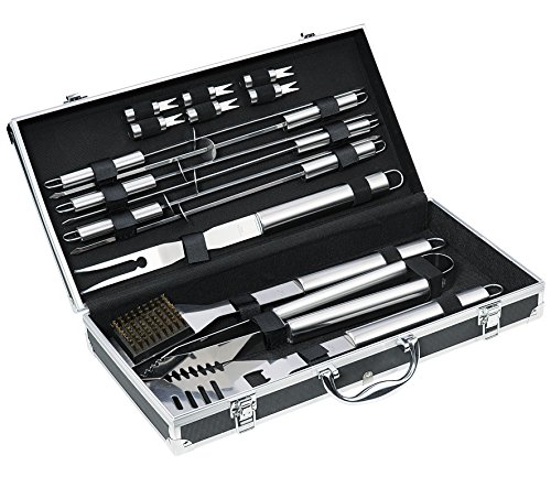 Küchenprofi BBQ Set ARIZONA 16-teilig, Grill Zubehör Set, schwarzer Aluminium Koffer, ideales Geschenkset von Küchenprofi