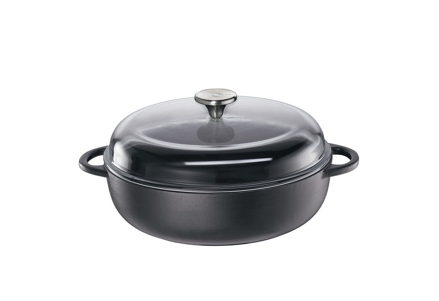 Küchenprofi Bratpfanne Provence Bauernpfanne mit Glasdeckel Schwarz 24 cm, Gusseisen Küchenprofi Bratpfanne Provence Bauernpfanne mit Glasdeckel Schwarz 24 cm, Gusseisen von Küchenprofi