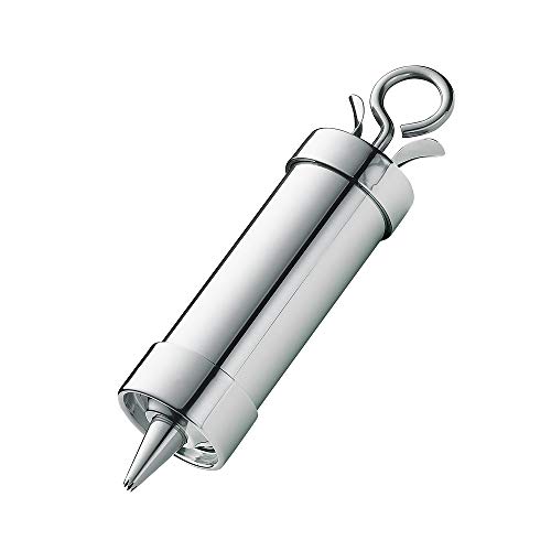 Küchenprofi Garnierspritze PROFI / Fasst 200 ml / Edelstahl Backspritze zum Füllen und Verzieren von Torten, Kuchen etc. / Inkl. Tüllen mit Bajonett-Verschluss von Küchenprofi