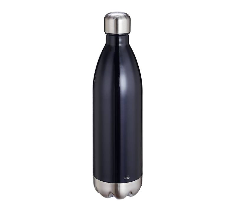 Küchenprofi Isoliertrinkflasche Elegante in Edelstahl, Schwarz von Küchenprofi