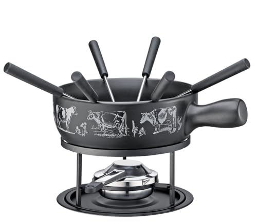 Küchenprofi Käsefondue Set-Kp2127001000/schwarz von Küchenprofi
