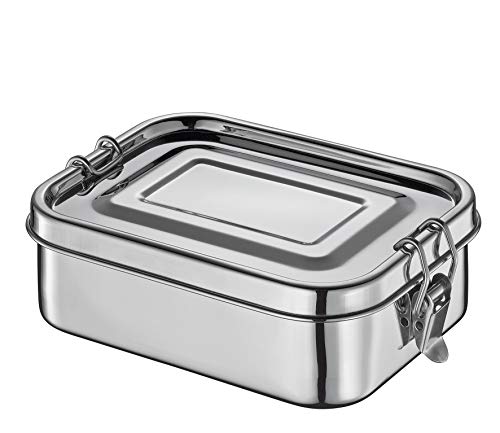 Küchenprofi Lunchbox Edelstahl flach, 17 x 13 x 5 cm, 1002002800 von Küchenprofi