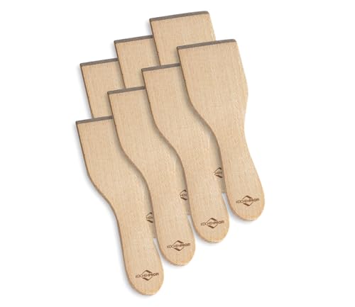 Küchenprofi Raclette Schaber Set , Holzspatel aus Buchenholz , Holzschaber für 8 Personen , Spachtel hinterlässt keine Kratzer , Hitzebeständig , 12,9 cm , Spatel für Raclette von Küchenprofi