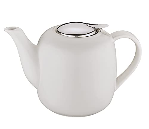 Küchenprofi Teekanne LONDON | Aus Keramik mit Filtereinsatz | Spülmaschinenfest | Wärmespeicherfähigkeit für langanhaltenden Teegenuss | Teekanne mit Siebeinsatz | 8 Tassen | 1,5 L von Küchenprofi