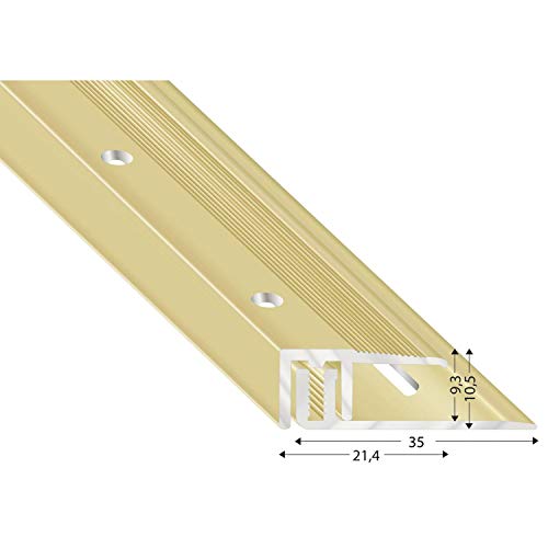 Kügele STS21 SD 100 Fussboden Abschlussprofil 100cm Sand eloxiert, Für Böden 7-15 mm von Kügele