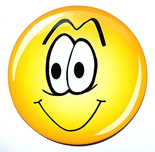 Runder Kühlschrankmagnet mit 3D-Aufkleber ca. 67mm - Smiley/Emoji - 177 von Kühlschrankmagneten