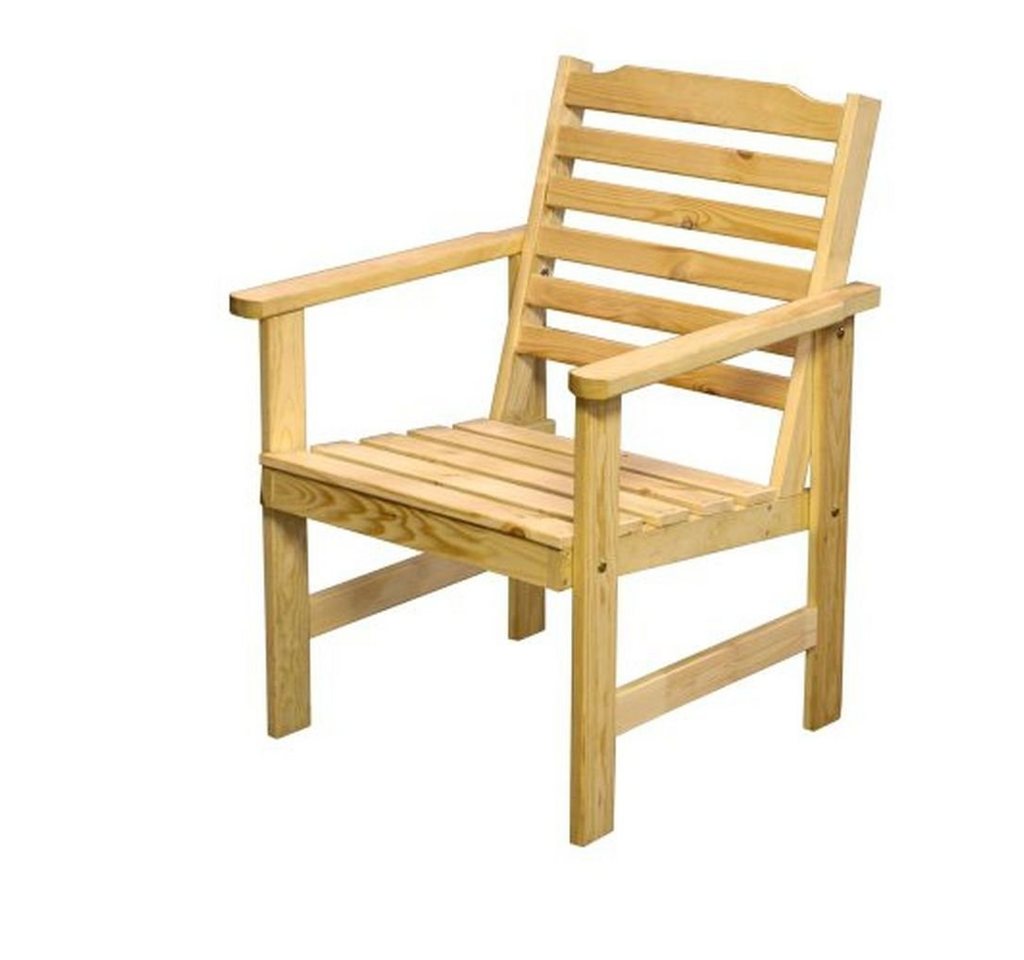 Kühnel Gartensessel Gartensessel Holzsessel Kiefer Gartenstuhl Gartenmöbel Stuhl Gartengarnitur Holz von Kühnel