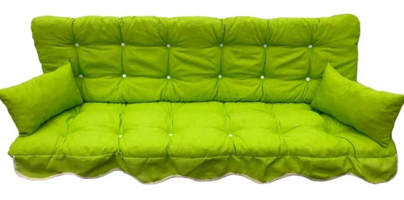 Kühnemuth Auflagekissen Auflagen Set für Hollywoodschaukeln Sitzkissen 180x50 cm Design 670 von Kühnemuth