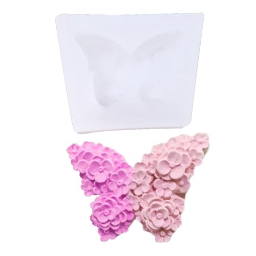 Silikonform Schmetterling, Schmetterlingsformen Silikon, Blumen-Schmetterlings-Kerzenformen Aus Silikon, Von Kerzen Aromasteinen Seife Sojawachs Kerzen, Gips, Handwerk von Kuehssn