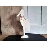 storch Klapperstorch Aus Holz - Geschenk Baby Schwangerschaft Geburt von KuenstlereiFrauK