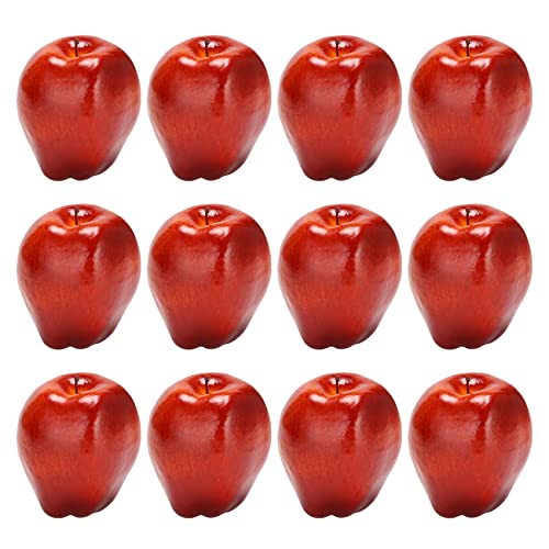Kueohse 12 StüCk GefäLschte ObstäPfel KüNstliche ÄPfel Lebensechte Simulation Rote ÄPfel Home House Decor für Stillleben KüChendekor von Kueohse