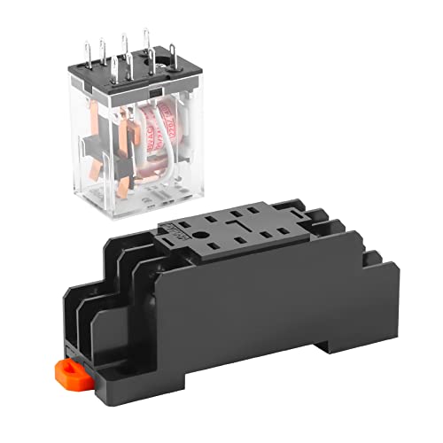 Kueohse 220 / 240V AC Spule DPDT Leistungsrelais MY2NJ 8 Pin w Steckdose Basis von Kueohse