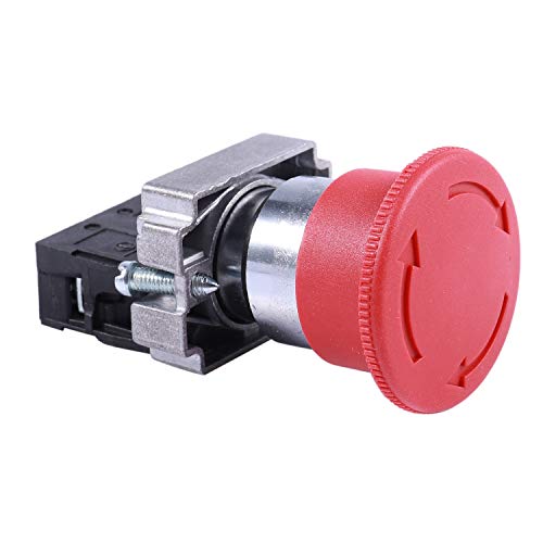 Kueohse 22mm NC Not-Aus-Drucktastenschalter 600V 10A ZB2-BE102C XB2-BS542X1 von Kueohse