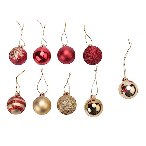 Kueohse 50 StüCke Weihnachts Schmuck Kugeln Christ Xmas Party HäNgende Verzierungen Weihnachten für Zuhause Neujahrs Geschenk von Kueohse