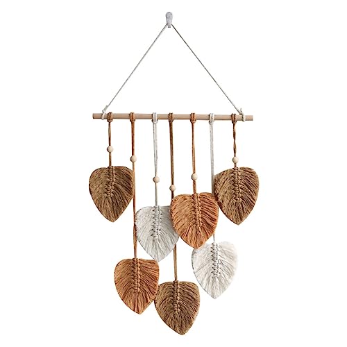 Kueohse Blatt Makramee Wandbehang Boho Room Home Decor Gewebter äSthetischer Wandteppich Home Room Hochzeitsdekoration Khaki Kueohse Blatt Makramee Wandbehang Boho Room Home Decor Gewebter äSthetischer Wandteppich Home Room Hochzeitsdekoration Khaki von Kueohse