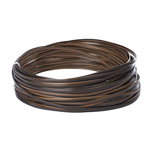 Kueohse Kaffee Gradient Flaches Synthetisches Rattan Weberei Material Kunststoff Rattan für Stricken und Reparatur Stuhl Tisch Aufbewahrung Korb von Kueohse