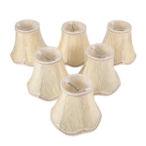 Kueohse Set mit 6 Kronleuchtern, NUR für Kerzen Lampen, Aufsteckbare Lampen Schirme von Kueohse