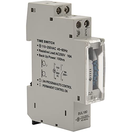 Kueohse Sul180A 15 Minuten Mechanischer Zeitgeber 24 Stunden Programmierbarer Zeitzaehler Zeitschaltuhr Relay-Messung Analysegeraete Neu von Kueohse