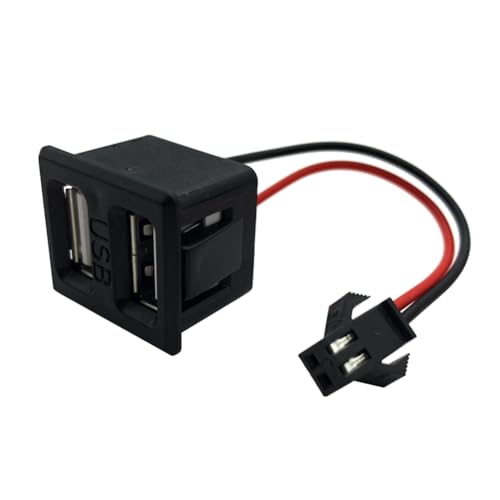 Kueohse USB-Buchse Typ-C Doppelschicht-Buchse USB-A-Buchse Lampenladebuchse Netzbuchse mit Kabelanschluss von Kueohse