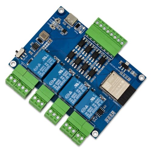 Kueohse Wireless ESP32 RS485 Modbus Relay- mit 4 Kanal, Typ-C 7-24V und CH340 für Modbus von Kueohse