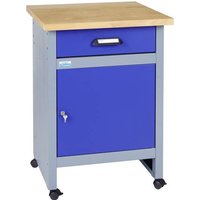 Küpper 12197 Beistelltisch mit Rollen ultramarinblau (B x H x T) 600 x 840 x 600mm von Küpper