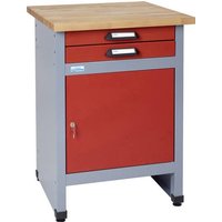 Küpper 12292 Beistelltisch mit 1 Tür und 2 Schubladen rot (B x H x T) 600 x 840 x 600mm von Küpper