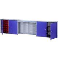 Küpper 70187 Werkzeug-Hängeschrank (L x B x H) 190 x 2400 x 600mm Blau, Silber von Küpper