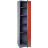 Küpper 70392 Hochschrank mit 1 verschließbaren Tür rot (B x H x T) 455 x 1800 x 450mm von Küpper