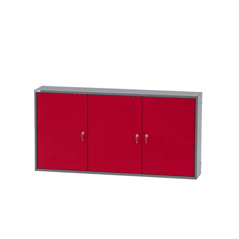 Küpper Hängeschrank 3-Türig mit 4 Fachböden 60 x 120 x 20 cm Dunkelrot von Küpper