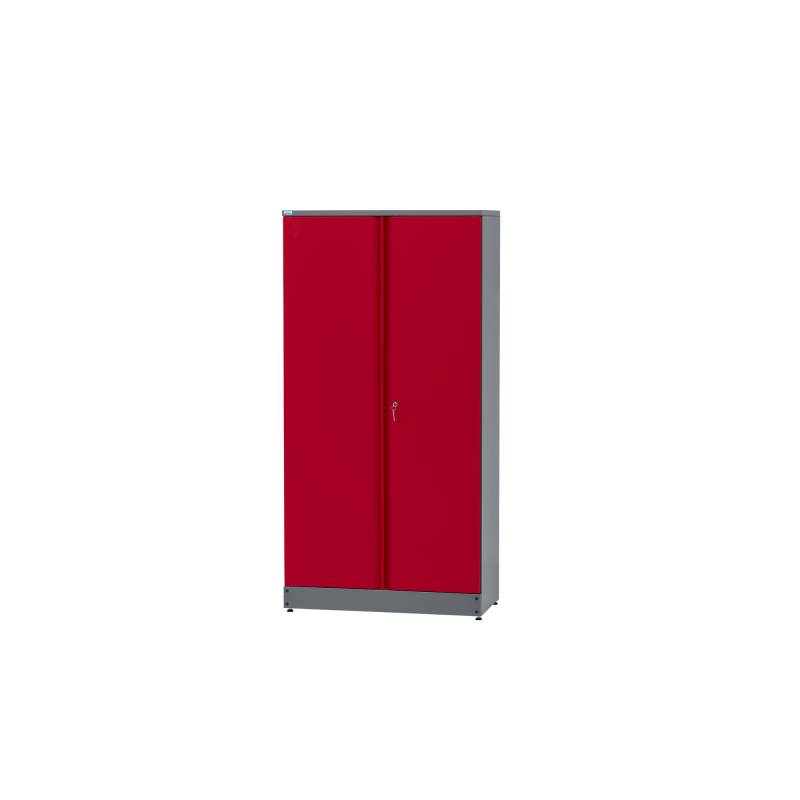 Küpper Hochschrank 2-Türig mit 4 Fachböden dunkelrot 91 x 180 x 45 cm von Küpper